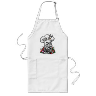 I Cook and I Know Things funny cooking Long Apron