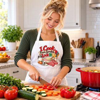 I Cook From Scratch – Look It Up Apron