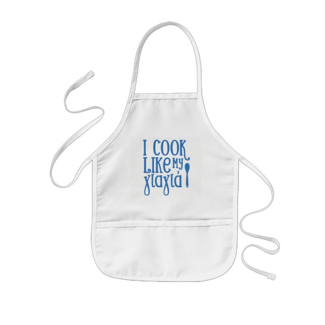 I cook like my Yiayia Greek Kids Apron (Front)