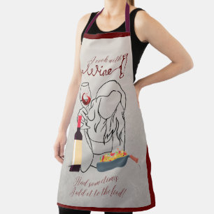 I Cook with Wine… Apron