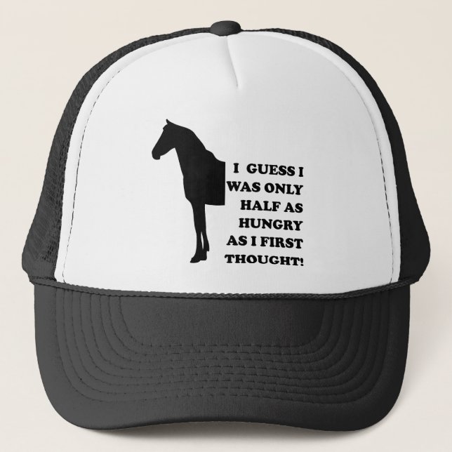 I Could Eat A Horse Funny Ball Cap Hat (Front)