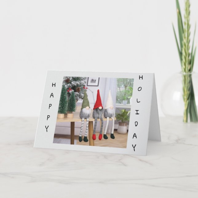 "I COULD NOT MISS SAYING MERRY CHRISTMAS TO YOU!" HOLIDAY CARD (Front)