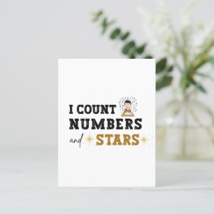 I Count Numbers and Stars - Accountant Postcard