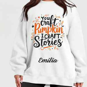 I Craft Stories Halloween Custom Shirt for Writers