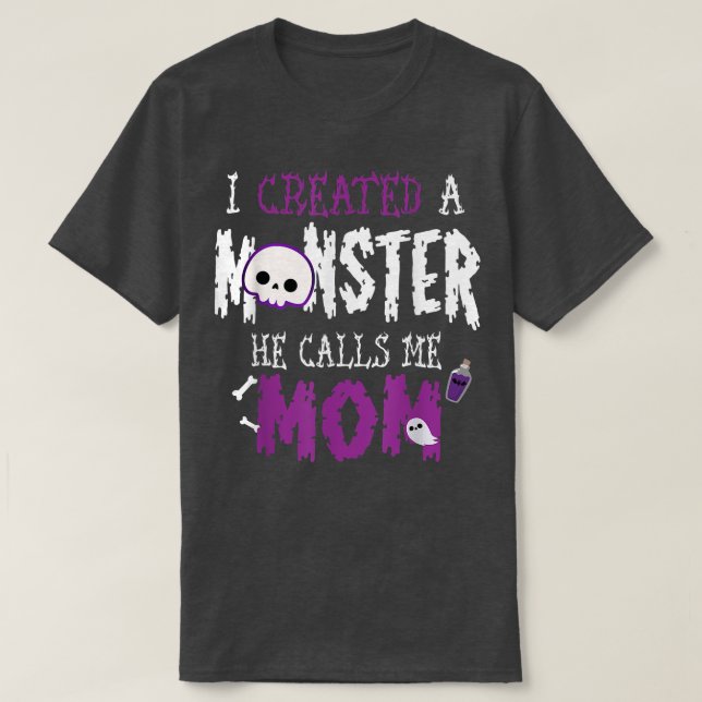 I Created A Monster Halloween Costume Tee For Mum  (Design Front)