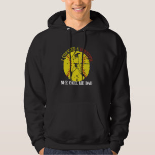 I Created A Monster She Call Me Dad Baseball Softb Hoodie