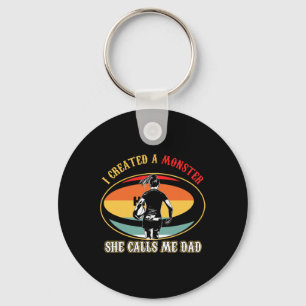 I Created A Monster She Call Me Dad Rug Fathers Da Key Ring