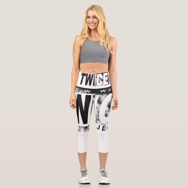 i created my own brand , hope you like every look capri leggings (Front)