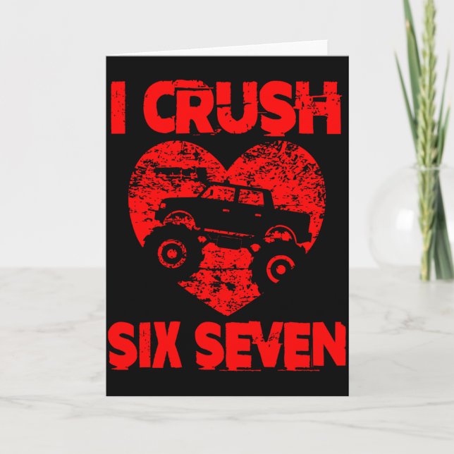 I Crush Hearts Six Seven Valentines 67 Monster Tru Card (Front)