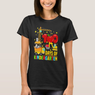I Crushed 100 Days of Kindergarten Construction Tr T-Shirt