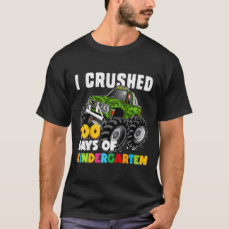 I Crushed 100 Days Of Kindergarten Fun Girls And B T-Shirt