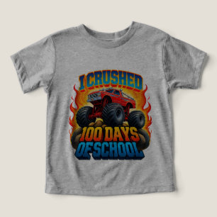 I crushed 100 Days Of School Boys Monster Truck