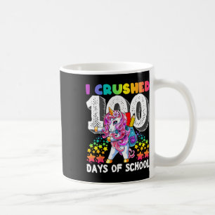 I Crushed 100 Days Of School Flossing Unicorn Gift Coffee Mug