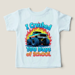 I Crushed 100 Days Of School Monster Truck 100 Day
