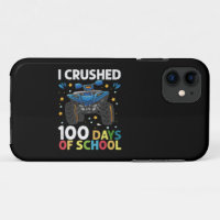 I Crushed 100 Days of School Monster Truck Boys
