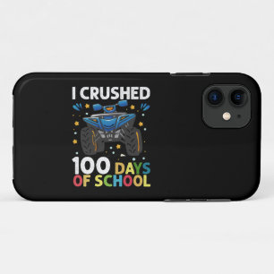 I Crushed 100 Days of School Monster Truck Boys Case-Mate iPhone Case