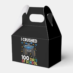 I Crushed 100 Days of School Monster Truck Boys Favour Box