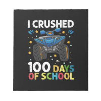 I Crushed 100 Days of School Monster Truck Boys
