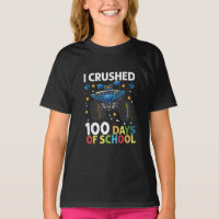 I Crushed 100 Days of School Monster Truck Boys