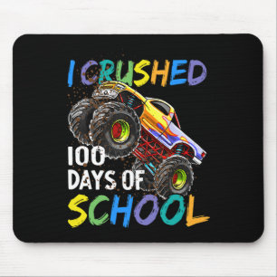 I Crushed 100 Days Of School Monster Truck Kids Bo Mouse Pad