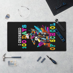 I crushed 100 days of school Motocross Desk Mat