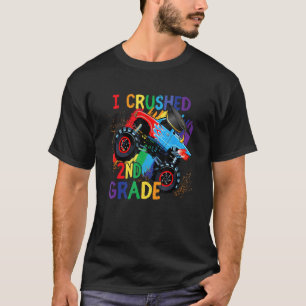 I Crushed 2nd Grade Truck Graduation First Grade R T-Shirt