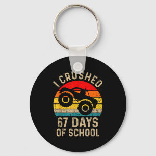 I Crushed 67 Days Of School Funny Six Seven Meme B Key Ring