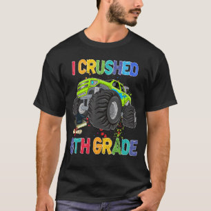 I crushed 6th grade 100 Days of school Boys Girls  T-Shirt