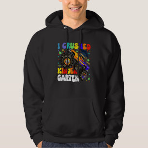 I Crushed Kindergarten Monster Truck Graduation Bo Hoodie