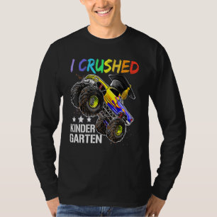 I Crushed Kindergarten Monster Truck Graduation Bo T-Shirt