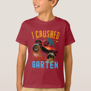I Crushed Kindergarten Monster Truck Graduation T-Shirt