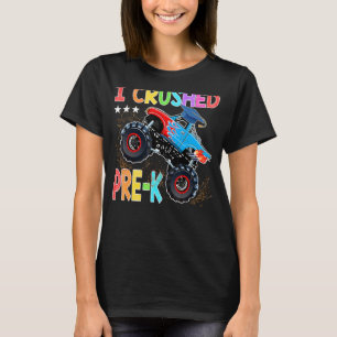 I Crushed Pre K Monster Truck Graduation T-Shirt