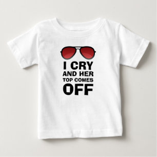 I Cry   Funny Baby   Baby Cry   Crying T-Shirt