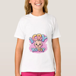 I Cry, You Buy Funny Baby Quote  T-Shirt