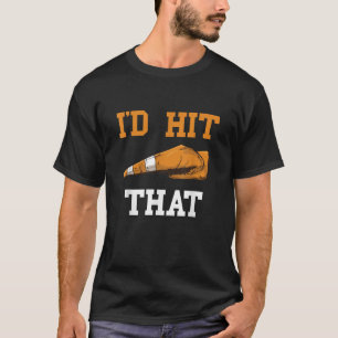 I d Hit That Funny Halloween Costume Traffic Cone T-Shirt