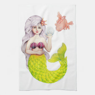 I’d Rather be a Mermaid! Tea Towel