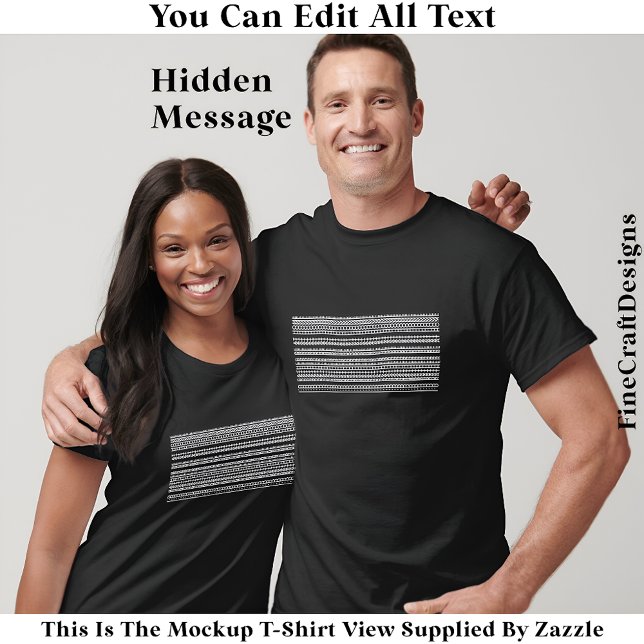 I’d Rather Be At Home Hidden Message 084W Funny T-Shirt (Creator Uploaded)