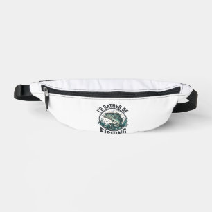 I’d Rather Be Fishing Vintage Bass Fisherman T-Shi Bum Bags