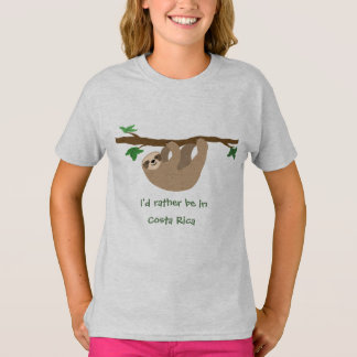 I’d rather be in Costa Rica, personalised T-Shirt