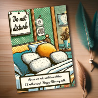 I’d Rather Nap! Funny Comic Anti-Valentine’s Day
