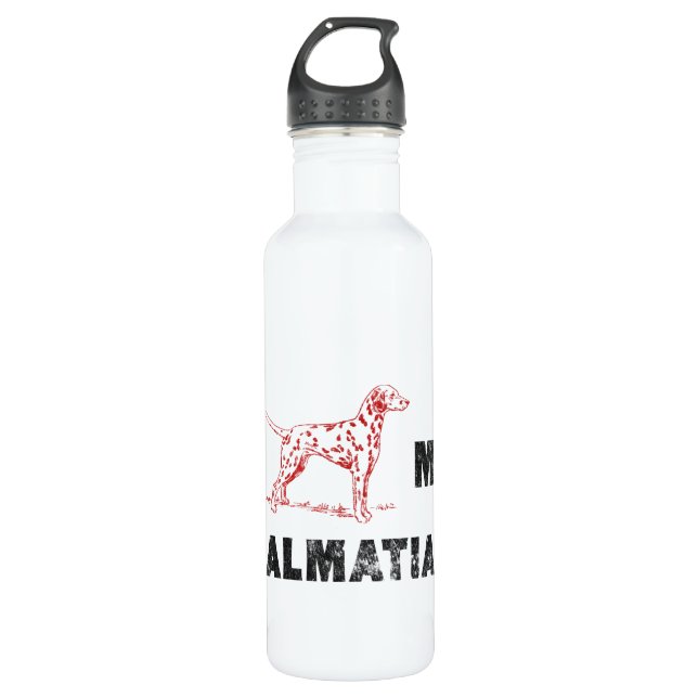 I Dalmatian my Dalmatian 710 Ml Water Bottle (Front)