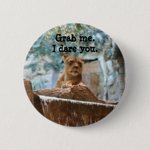 I dare you 6 cm round badge