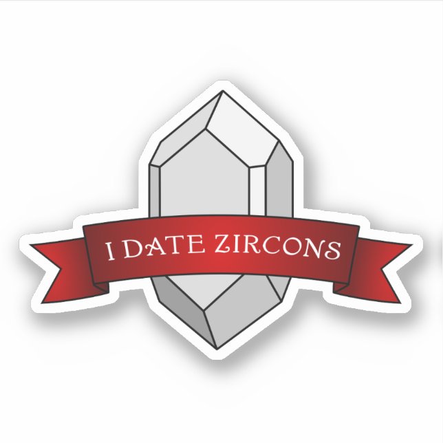 "I Date Zircons" Funny Geology (Front)