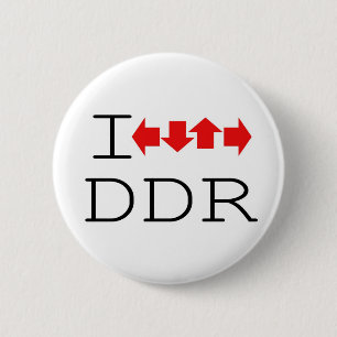 I DDR 6 CM ROUND BADGE
