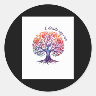 I Decide My Vibe Sticker