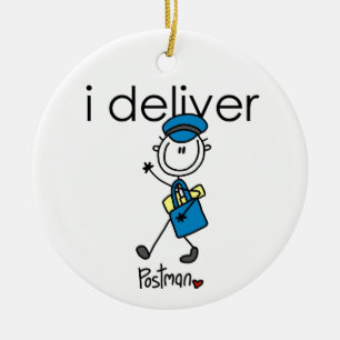 I Deliver Mail Carrier Ceramic Tree Decoration