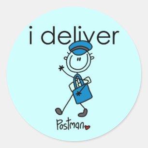 I Deliver Mail Carrier Classic Round Sticker