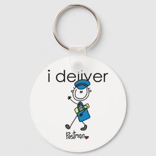I Deliver Mail Carrier Key Ring