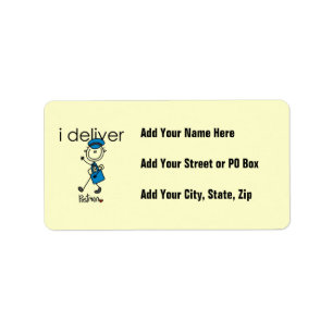 I Deliver Mail Carrier Label