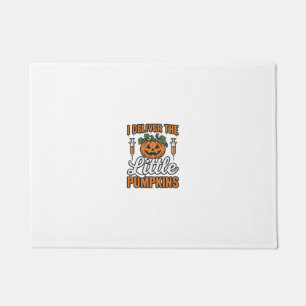 I Deliver The Little Pumpkins Halloween Nurse Shir Doormat